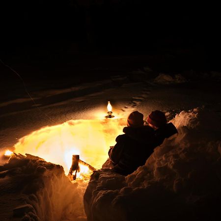 ホテル Langforsen Glamping & Lapland Experience Lapptrask エクステリア 写真